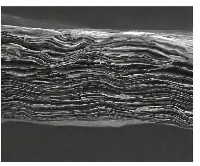 SEM cross-section of graphene film